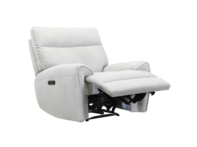  Fauteuil relax motorisé en tissu microfibre gris clair – connor  - Conforama A