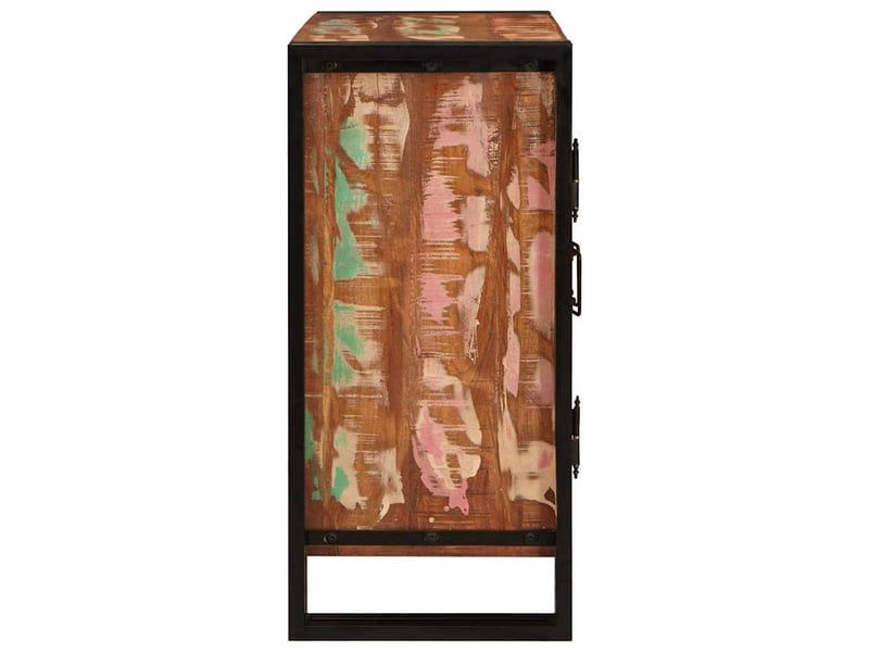 Table de chevet - cabinet de chevet - table de nuit multicolore bois massif recyclé - Conforama E