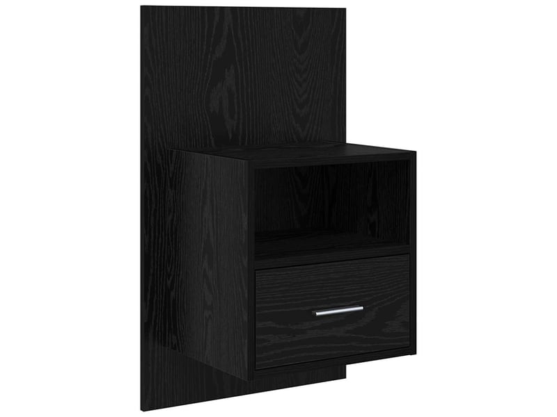  Table de chevet - cabinet de chevet - table de nuit 2 pc chêne noir 50 x 32,5 x 80cm  - Conforama E
