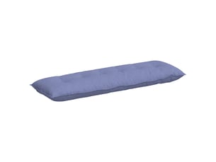Coussin de dos, coussin de dossier bleu denim 160 x 19 x 50 cm tissu cf54543