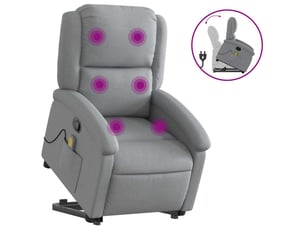 Fauteuil fixe  <strong></strong> Tissu argenté