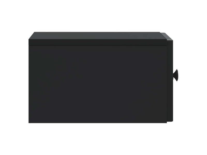  Table de chevet - cabinet de chevet - table de nuit mural noir 33 x 34,5 x 20 cm  - Conforama E