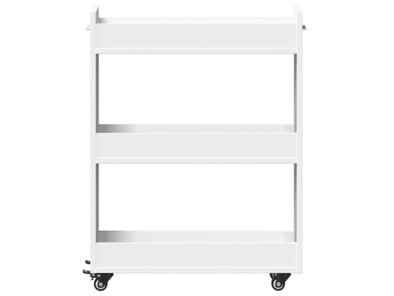  Armoire de rangement, armoire avec roues blanc 60x22x79 cm bois d'ingénierie  - Conforama E