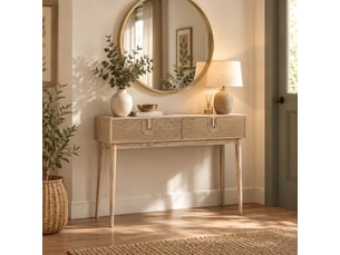Meuble d'entrée en bois marron 100 x 40,5 x 77 cm (h)
