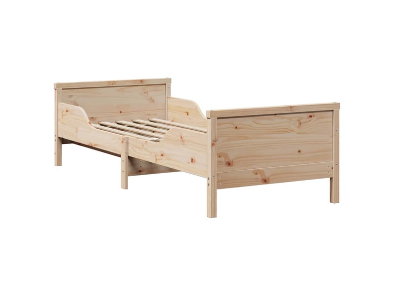 Lit simple- lit adulte - cadre de lit marron 80 x 200 cm bois d'ingénierie - Conforama C