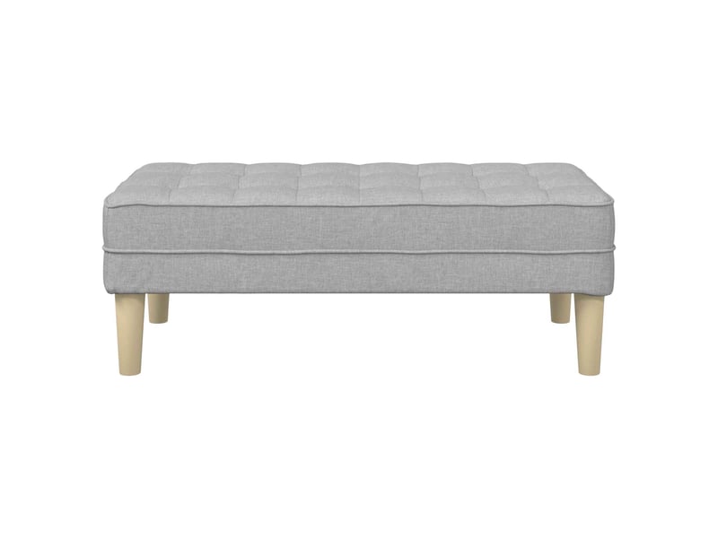  Banc chambre, banc de lit gris nuage 113x57x39 cm tissu  - Conforama D