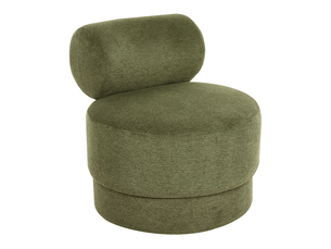 Fauteuil fixe pivotant    Tissu vert vendu A l'unité