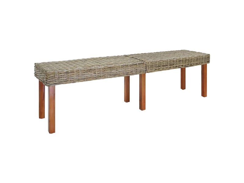  Banc d'entrée, banc d'intérieur naturel 160x35x45 cm bois de mangue massif  - Conforama B