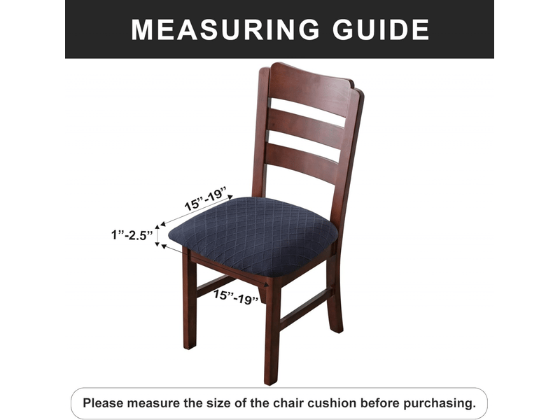  Housses de siège imperméables pour chaises de salle à manger, housse de chaise de salle à manger, housses de chaise de cuisine bleu marine, 4 pièces  - Conforama C