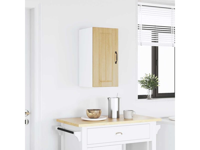 Meuble de rangement, armoire murale de cuisine lucca chêne sonoma bois ingénierie shl8472 - Conforama A