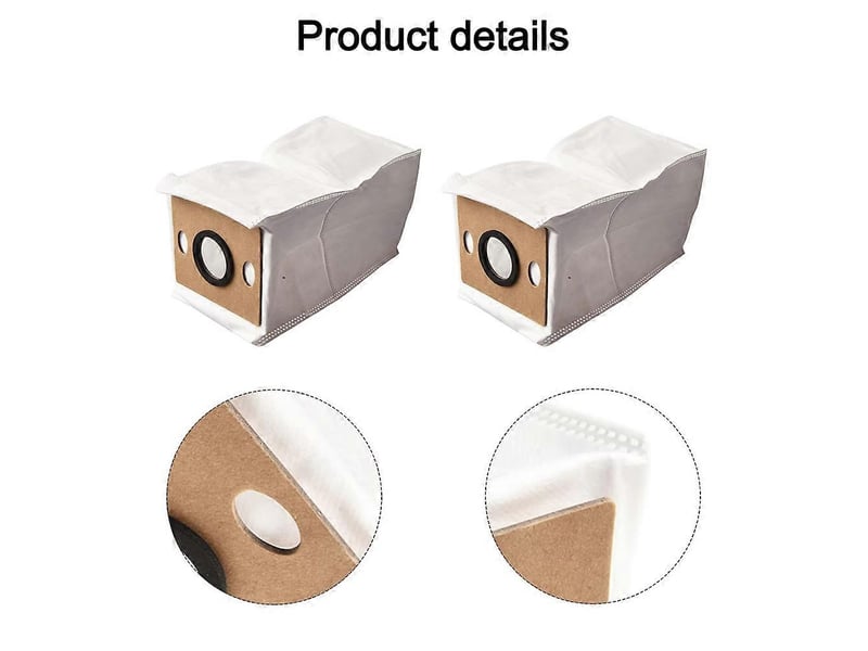  5pcs dust bag for ilife replacement dust bags for v9 pro self emptying robot vacuum cleaner spare parts  - Conforama B