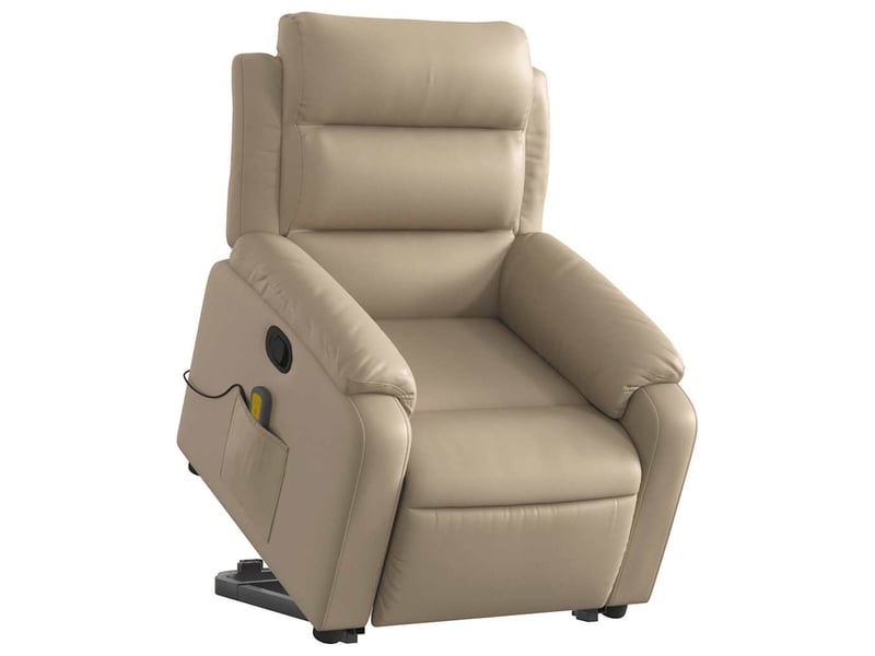  Fauteuil inclinable de massage cappuccino similicuir shl72567  - Conforama C