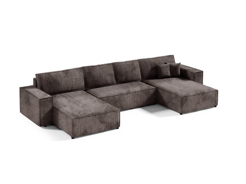  Canapé d'angle convertible mille u braun  - Conforama A