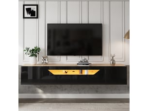Meuble tv coloris noir <strong></strong> <strong></strong>