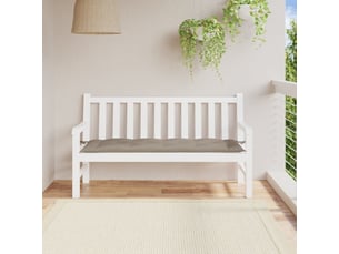Coussin de banc de jardin, coussin d'assise taupe 150x50x7 cm tissu oxford cf52834
