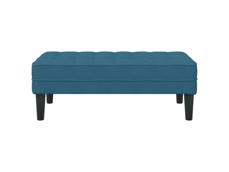  Banc chambre, bout de lit bleu 113x57x39 cm velours  - Conforama D