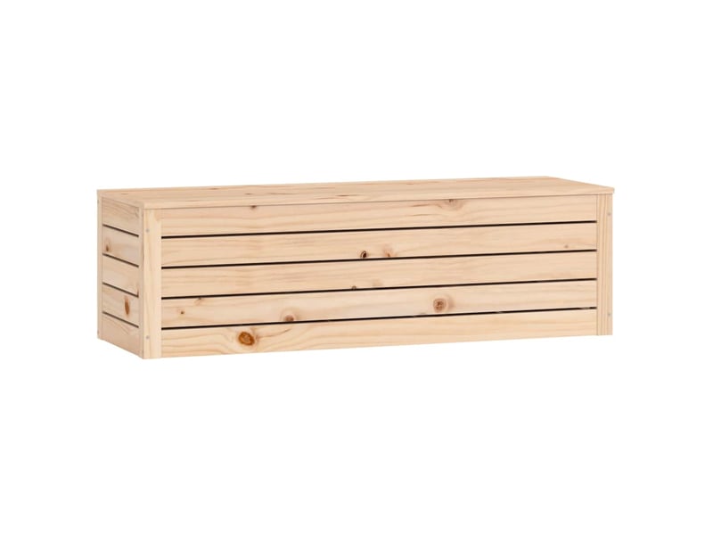  Boîte de rangement, coffre de rangement 109x36,5x33 cm bois massif de pin  - Conforama D