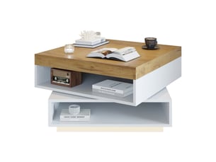 Table basse carré(e) coloris bicolore <strong>ATELIER CONFORTIEL</strong> <strong></strong> - 65 cmx65 cm