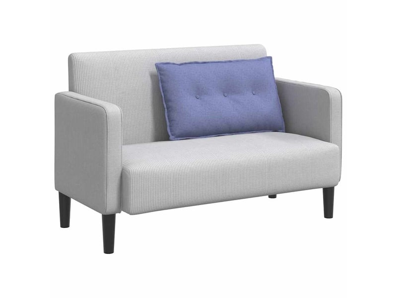  Coussin de dos, coussin de dossier bleu denim 80 x 19 x 50 cm tissu cf54554  - Conforama C