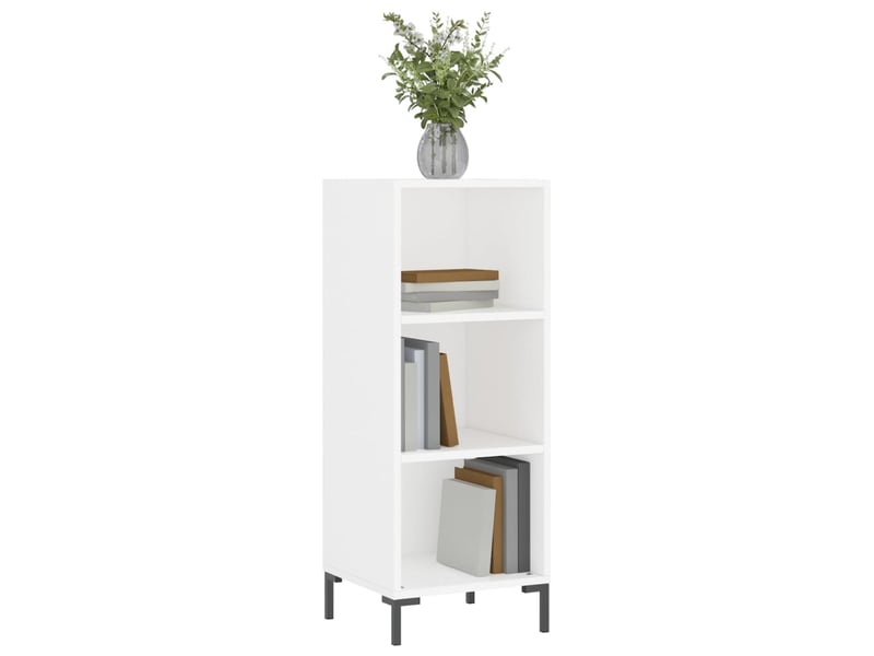  Buffet - bahut - meuble de rangement blanc 34,5x32,5x90 cm bois d'ingénierie  - Conforama C