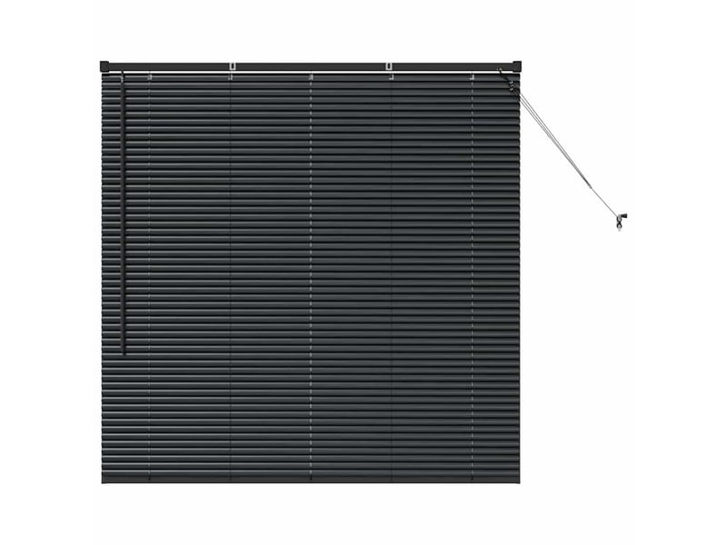 Store vénitien, store de fenêtre noir 130 x 125 cm 25 mm aluminium cf48067 - Conforama A