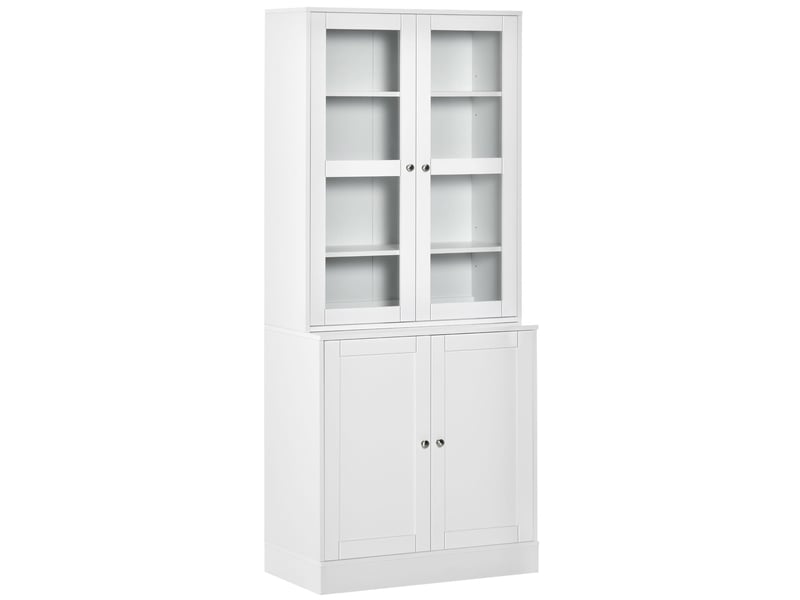  Étagère murale, 2 étagères, 76 cm x 40 cm x 178,5 cm, blanche  - Conforama A
