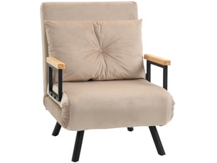 Fauteuil convertible MAISENTIEL Polyester beige vendu A l'unité