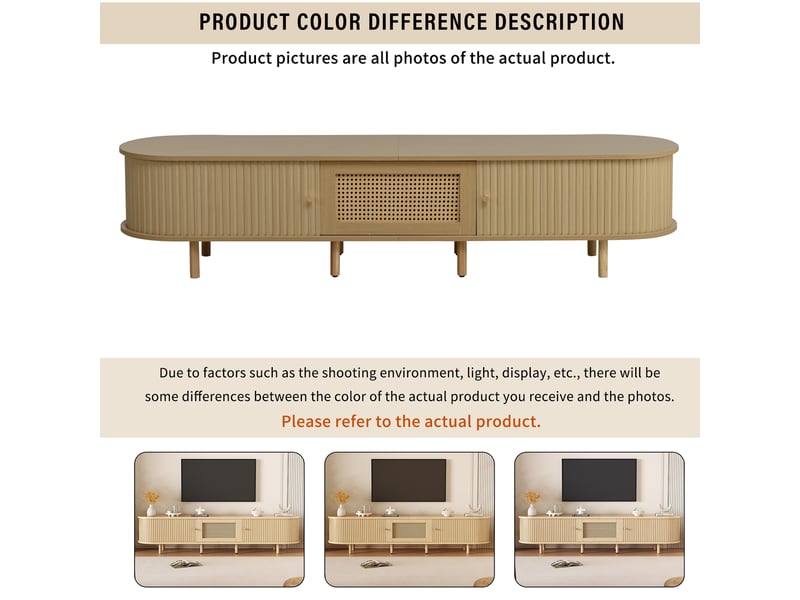  Meuble tv bas en mdf 1 tiroir et 2 portes coulissantes 180 x 40 x 40 cm N625P254040N - Conforama E