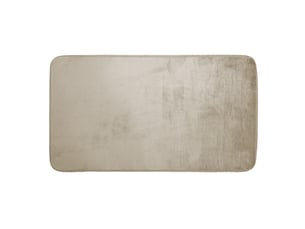 Tapis uni en flanelle flanou 60x110cm taupe