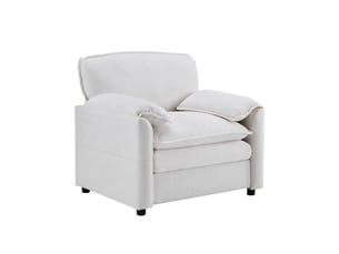 Fauteuil fixe   Tissu blanc