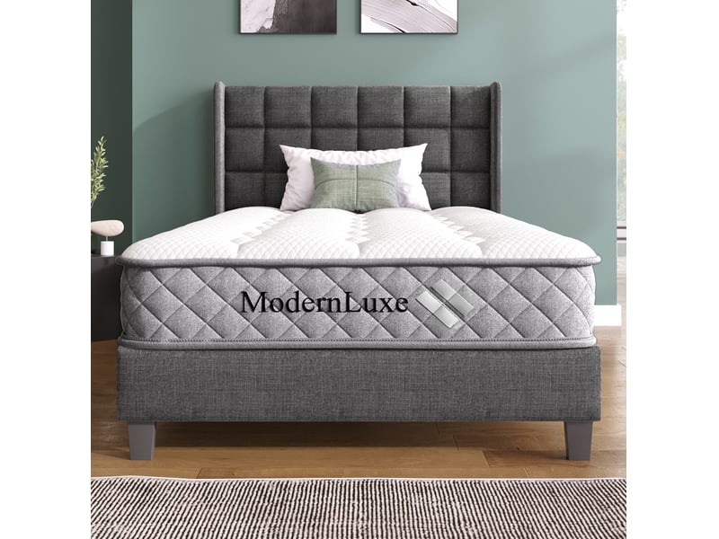 Matelas à ressorts ensachés modenvie 90 x 200 cm 7 zones h3 20 cm mousse froide blanc - Conforama D