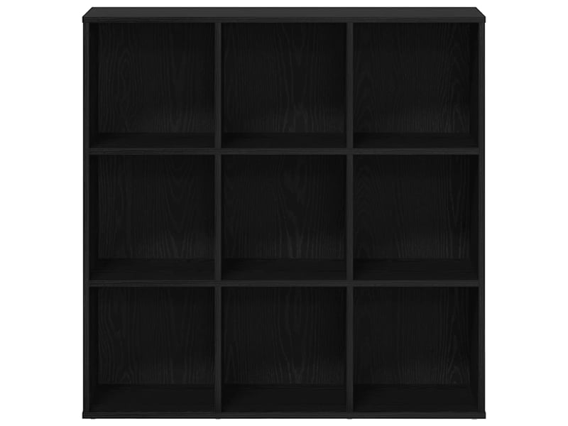  Bibliothèque salon en chêne noir 98 x 29 x 97,5 cm bois d'ingénierie shl4270  - Conforama E
