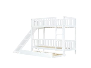 Lit superposé 90x190 cm SOGEU   coloris blanc