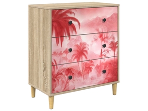 Commode 1 tiroir(s) <strong></strong> <strong></strong> coloris bois clair largeur 66 cm