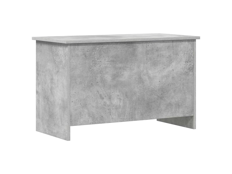 Coffre de rangement avec stockage gris béton 80x40x50 cm - Conforama A