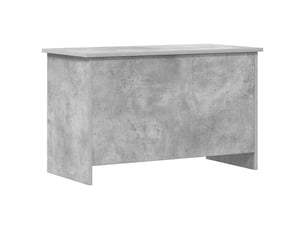 Coffre de rangement avec stockage gris béton 80x40x50 cm