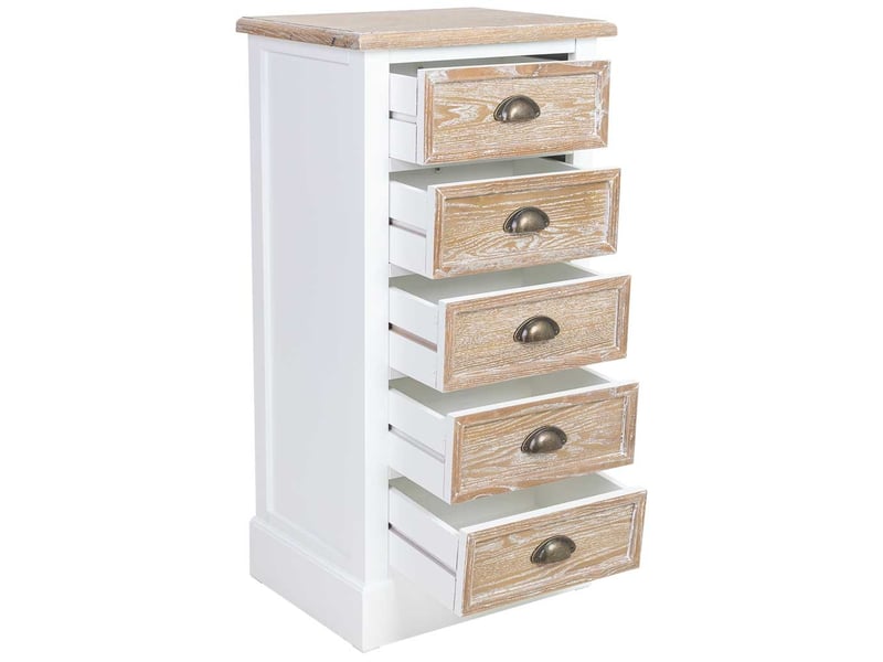  Commode en bois marron 45x35x90 cm h  - Conforama E