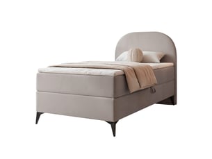 Lit coffre 90x200 cm IDOHOME NOELIA coloris gris