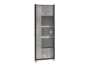 Vitrine coloris gris 4 étagère(s) <strong>ALTOBUY</strong> <strong>HAMPTON</strong> - 59 cmx181 cm