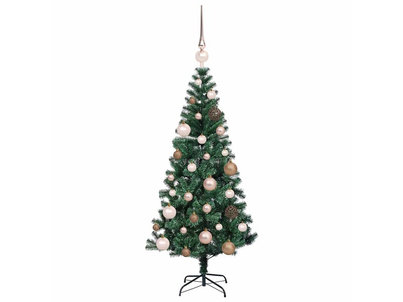  Sapin de noël artificiel, arbre de noël pré-éclairé vert 120 cm pvc et métal shl9249  - Conforama D