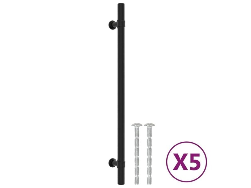  Bouton de porte, 224 mm, noir  - Conforama B