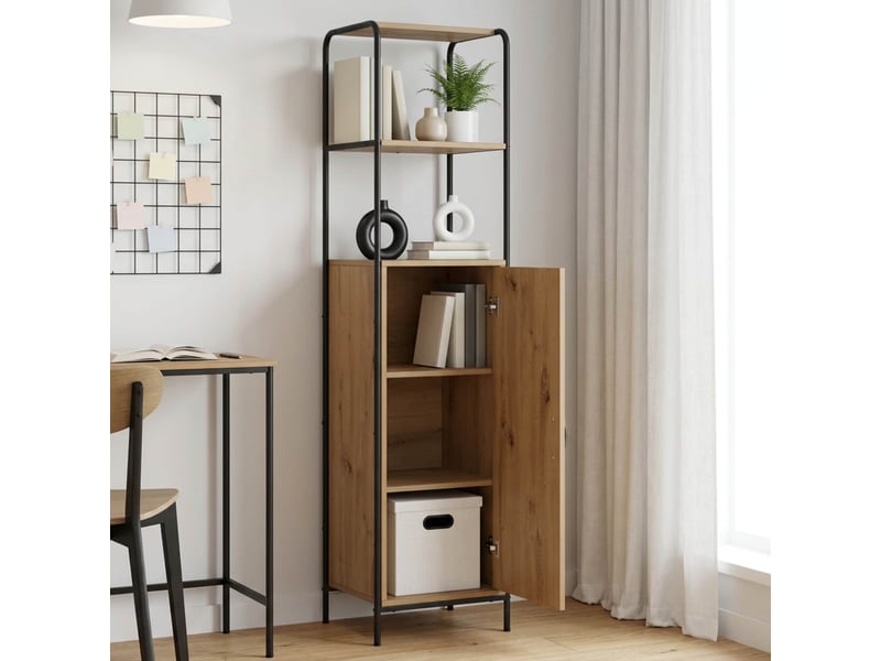  Haut armoire, armoire de rangement chêne artisanal 40x33x161 cm bois d'ingénierie shl85470  - Conforama B