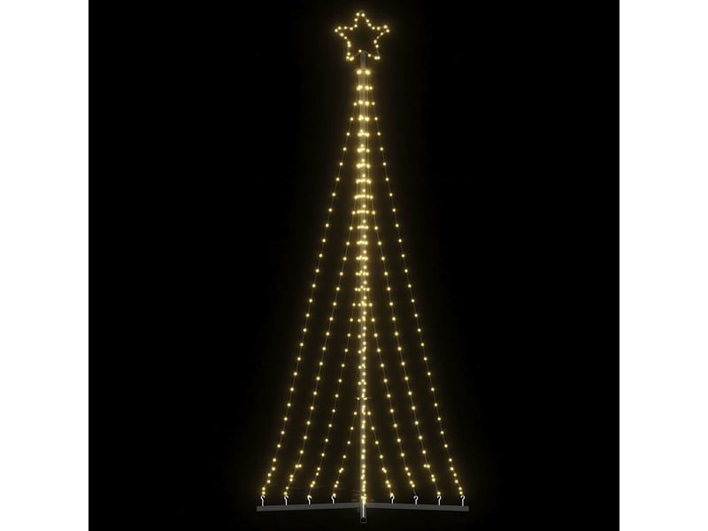 Sapin de noël, arbre de noël à led 447 led blanc chaud 250 cm - Conforama B