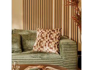 Coussin mosai carré 53x53cm beige
