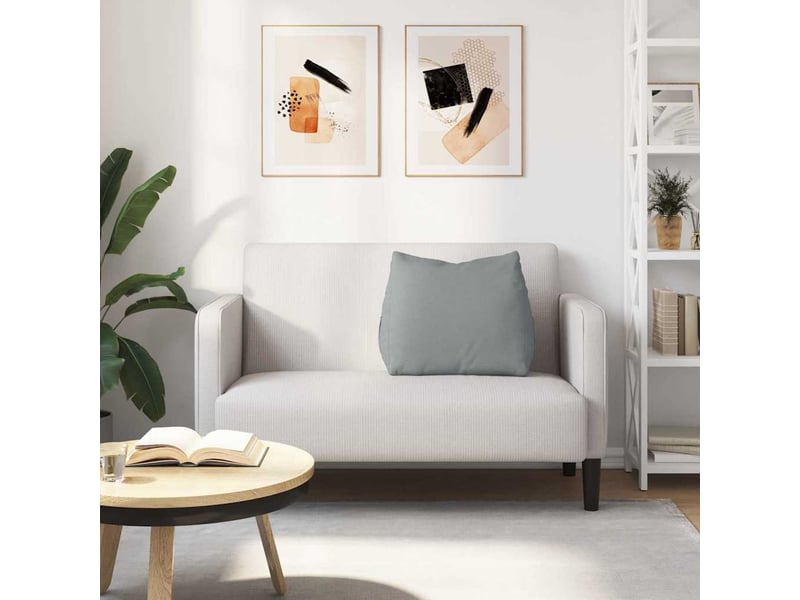  Coussin de dos, coussin de dossier gris clair 60 x 20 x 50 cm tissu cf54678  - Conforama D