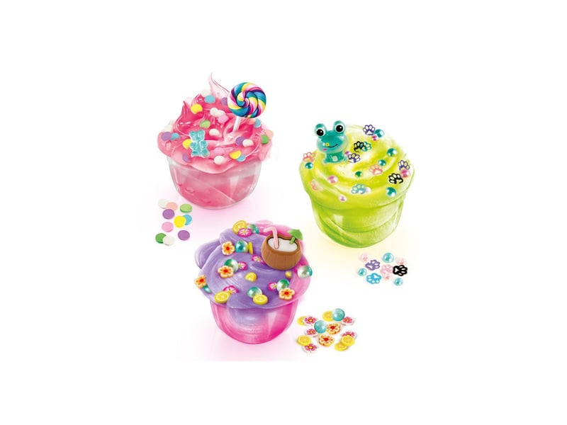  Kit slime deluxe slime lab 3 textures avec decorations et charms CTSSC466 - Conforama E