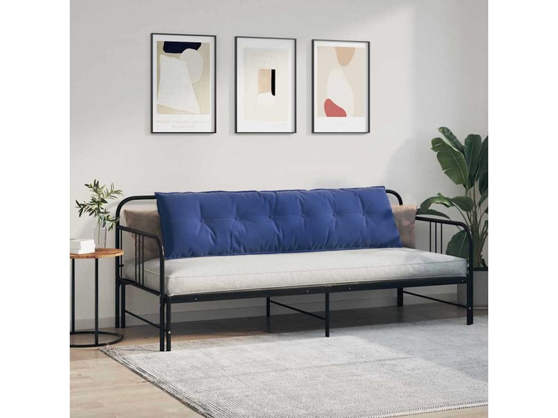  Coussin de dos, coussin de dossier bleu police 180 x 50 cm tissu en velours côtelé cf54564  - Conforama D