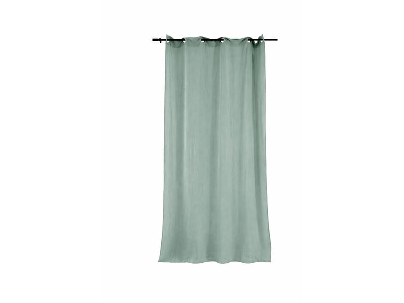 Rideau double gaze de coton RID_OEILL_BL135 - Conforama C