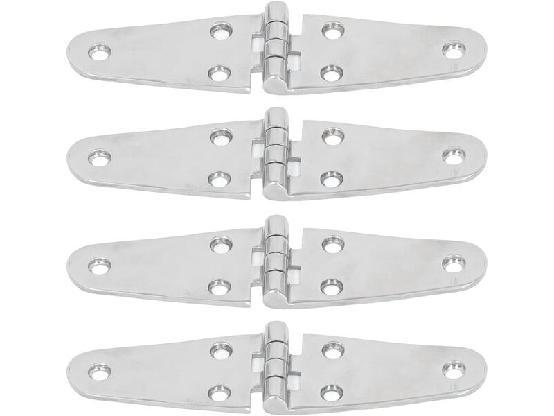 Lot de 4 charnières encastrées en acier inoxydable 316, charnières robustes pour écoutilles - Conforama E