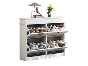 Buffet 2 porte(s) 2 tiroir(s) RAELUNYI - 24 cm coloris blanc